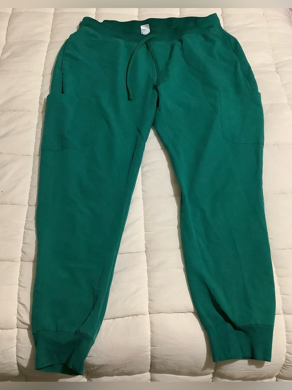 Mandala Joggers Green Scrub Large